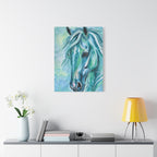Teal Horse | Canvas Print