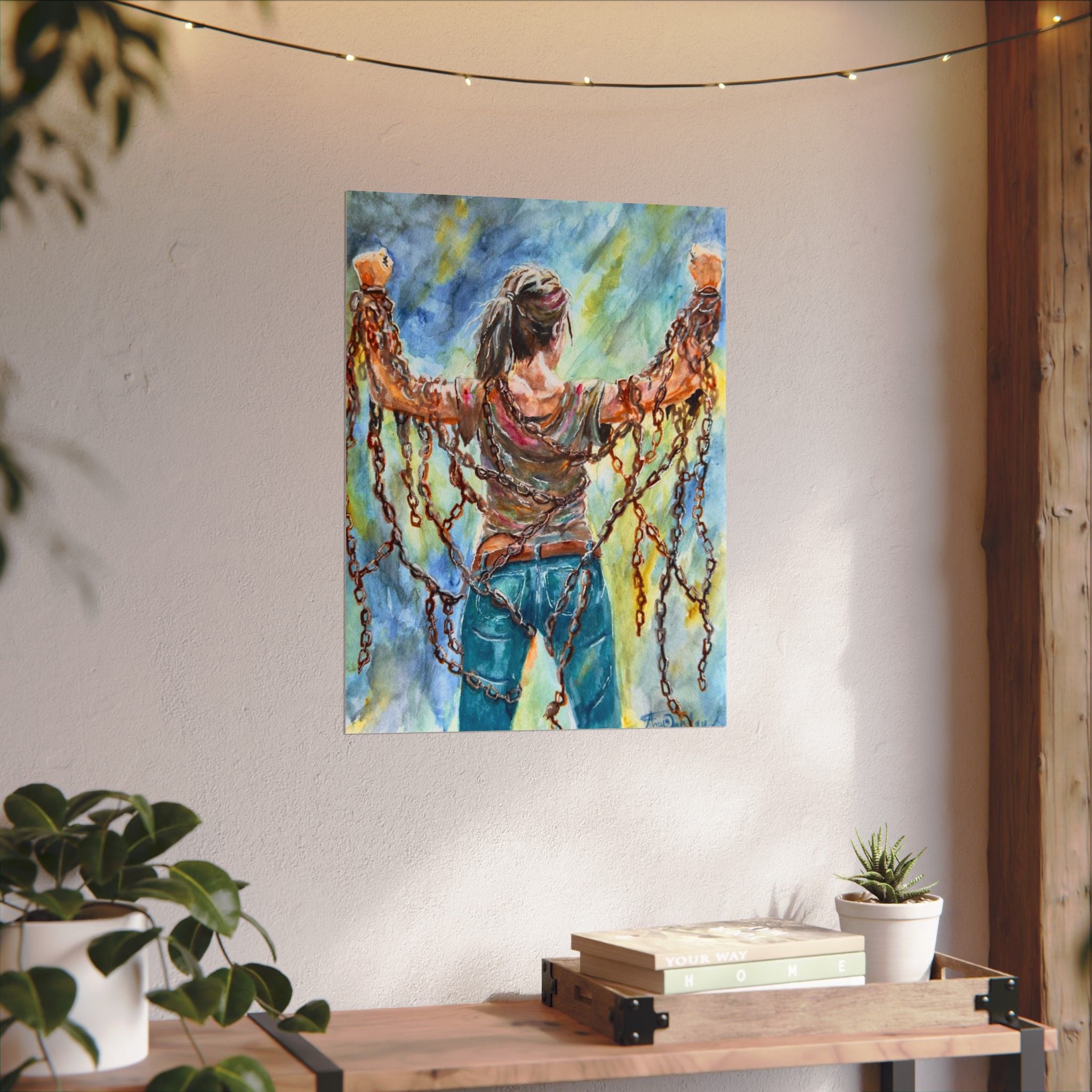 CHAINS | Textured Matte Inspirational Wall Art