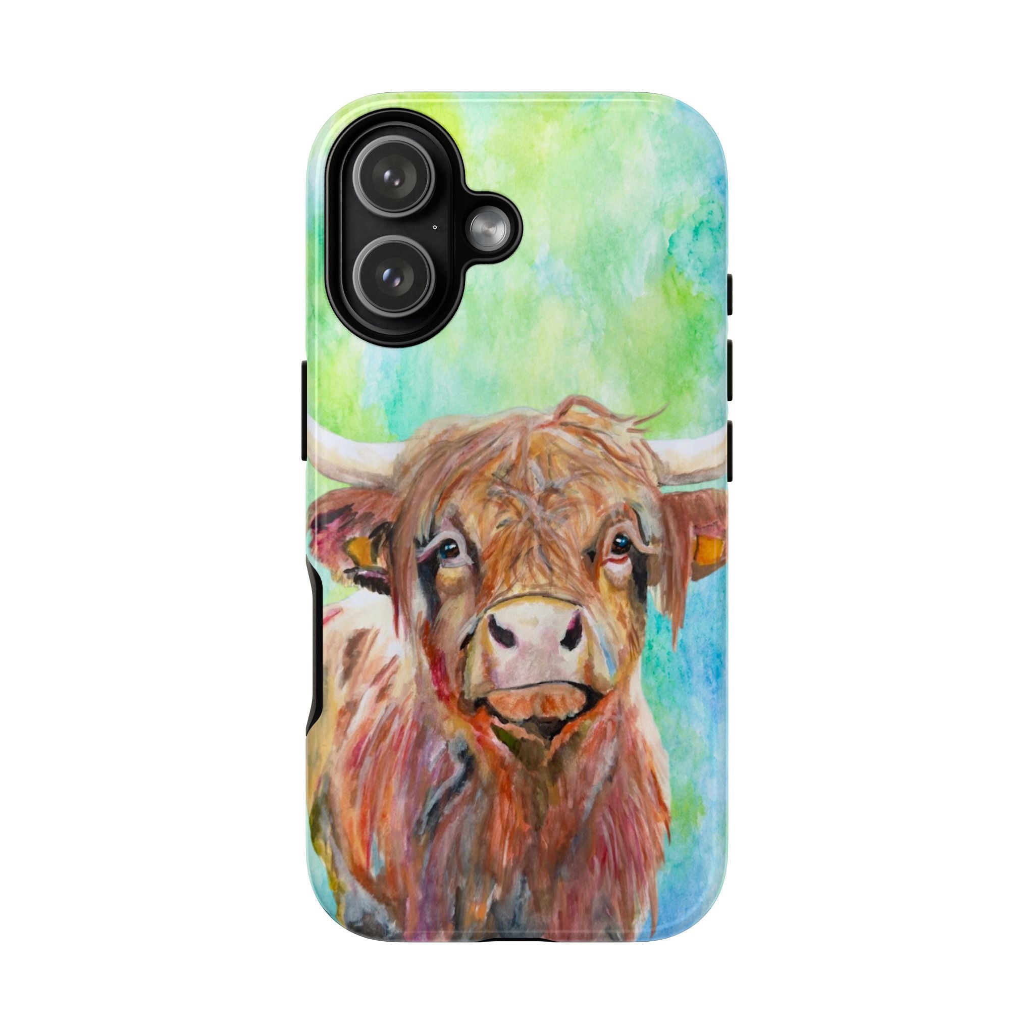 Highland Cow | Watercolor Protective Phone Case