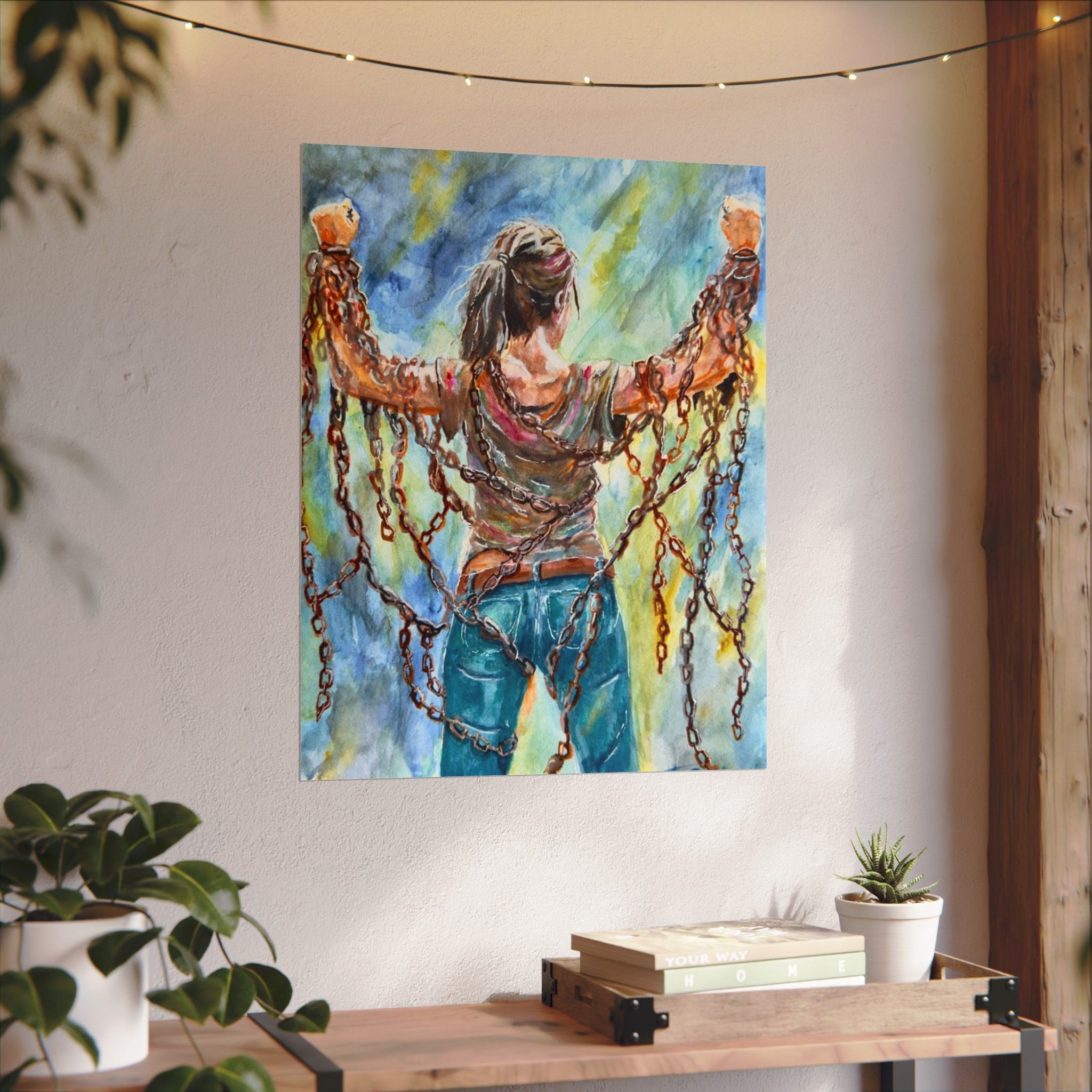 CHAINS | Textured Matte Inspirational Wall Art