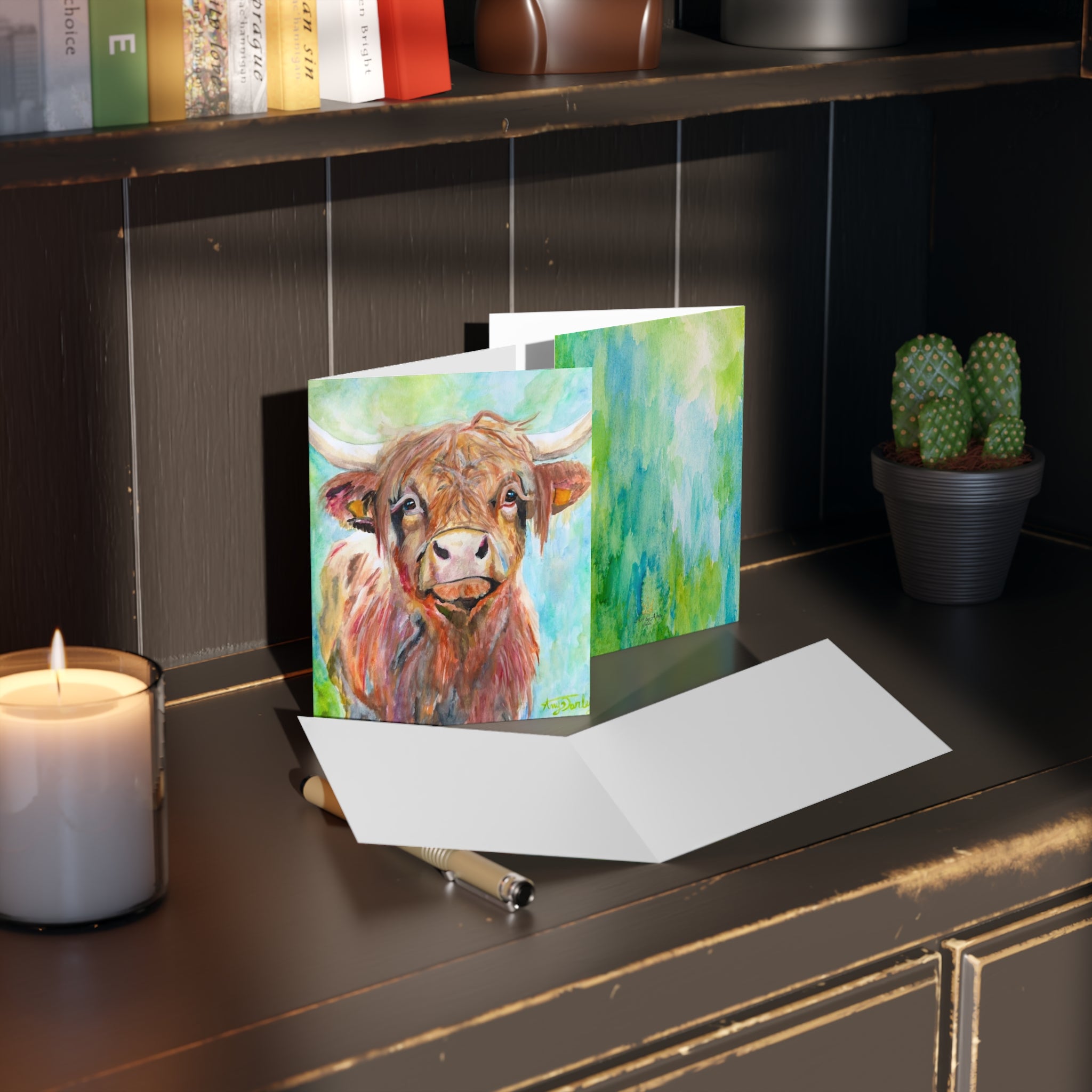 Highland Cow | Greeting Cards (8, 16, and 24 pcs)