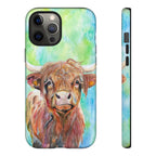 Highland Cow | Watercolor Protective Phone Case