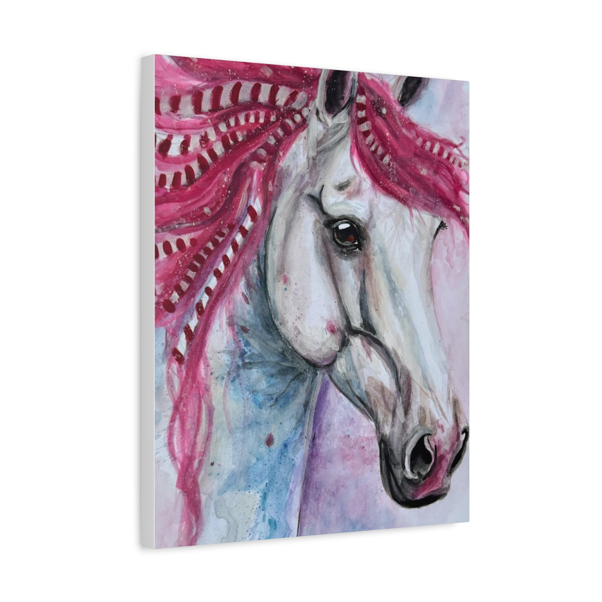 The Candy Cane Horse | Canvas Print