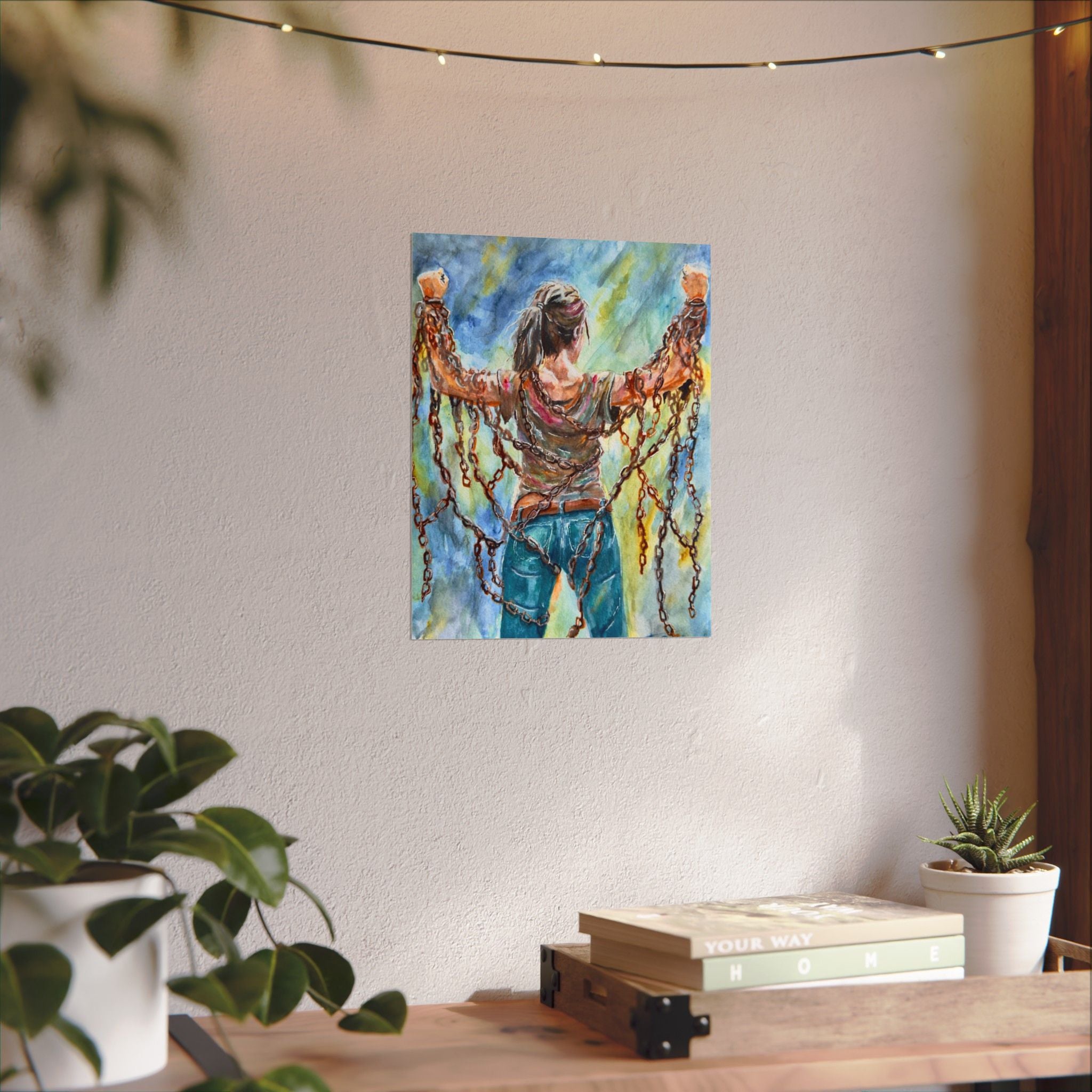 CHAINS | Textured Matte Inspirational Wall Art