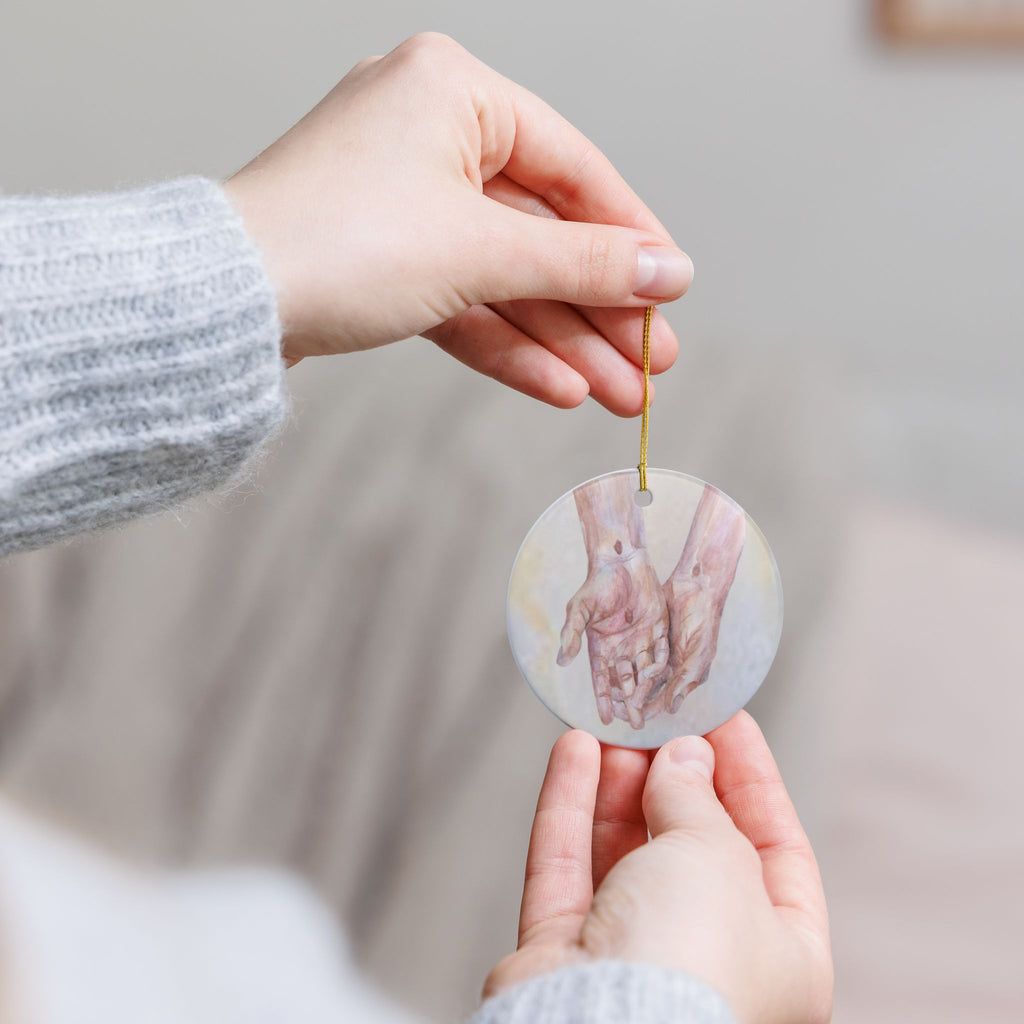 Behold the Wounds | Christian Keepsake Ornament