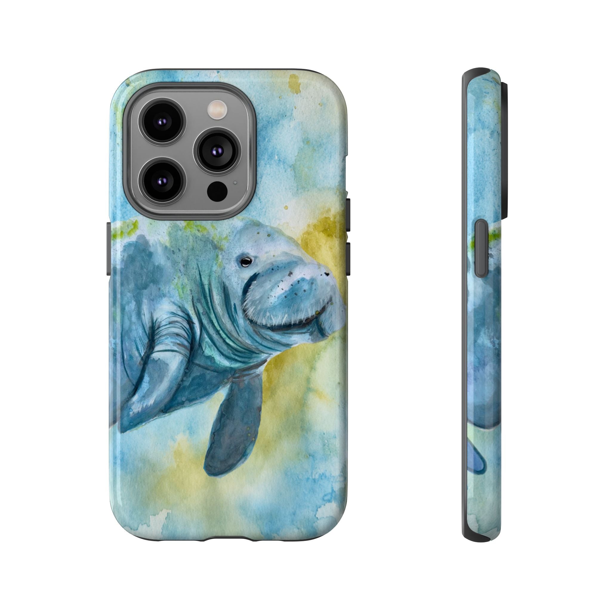 The Manatee | Watercolor Protective Phone Case