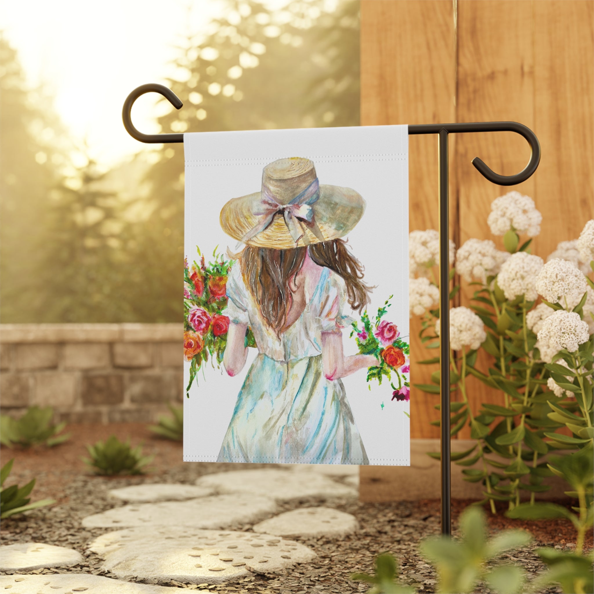 Flowers Garden & House Banner