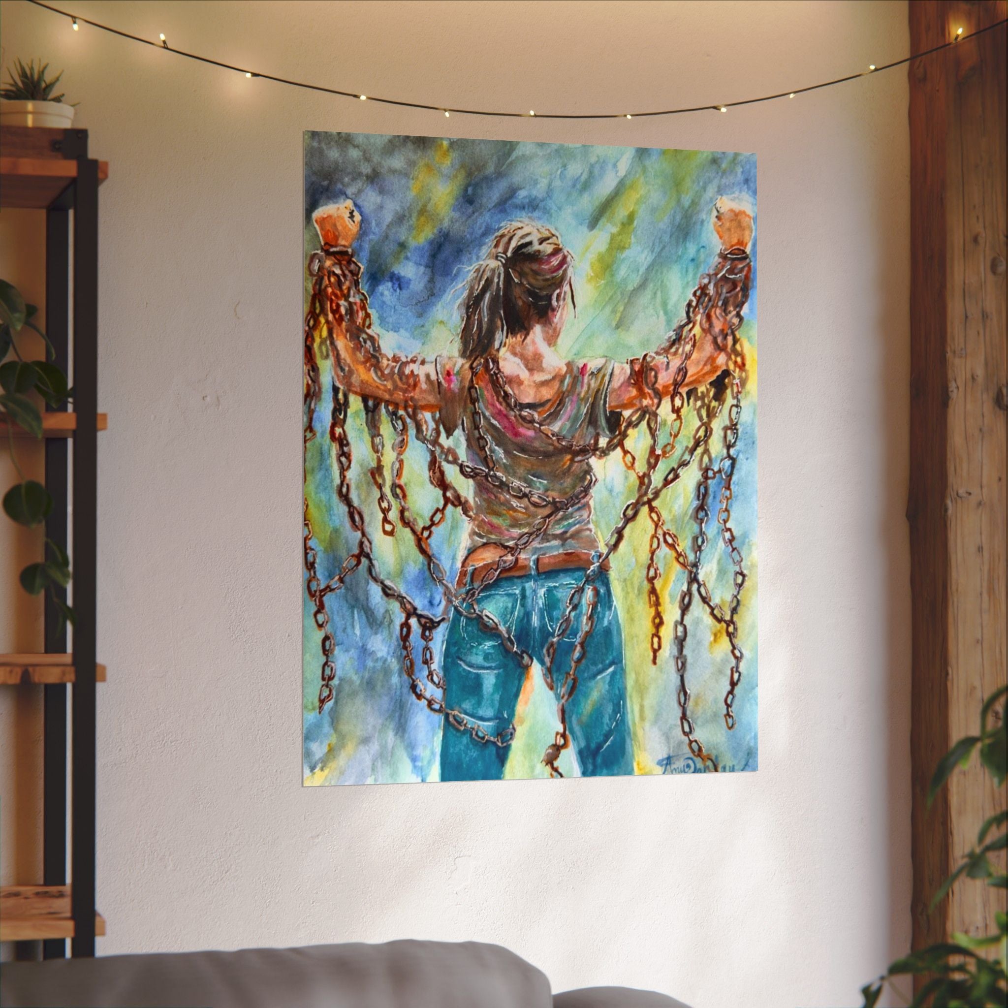 CHAINS | Textured Matte Inspirational Wall Art