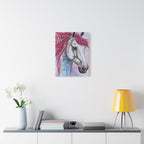 The Candy Cane Horse | Canvas Print