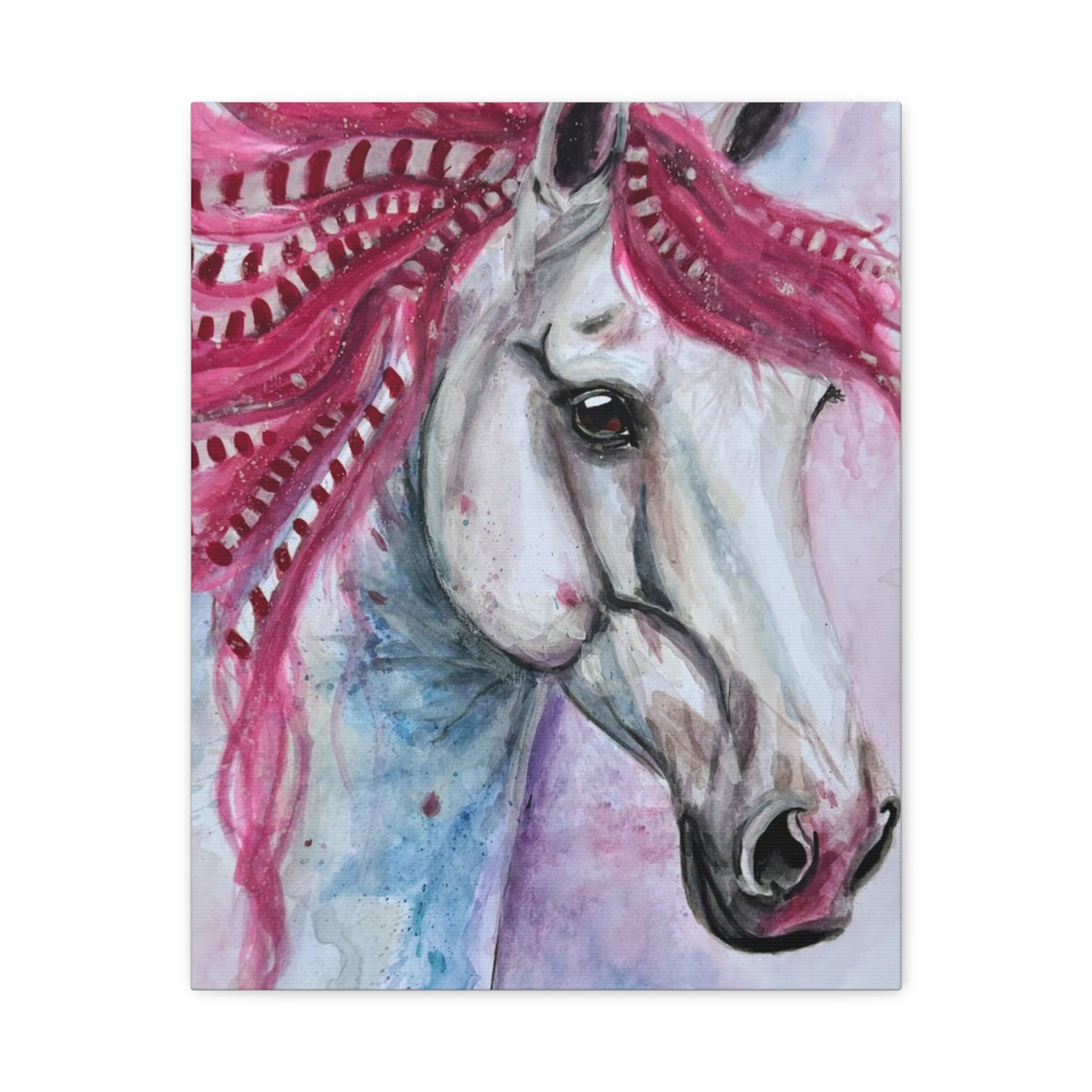 The Candy Cane Horse | Canvas Print