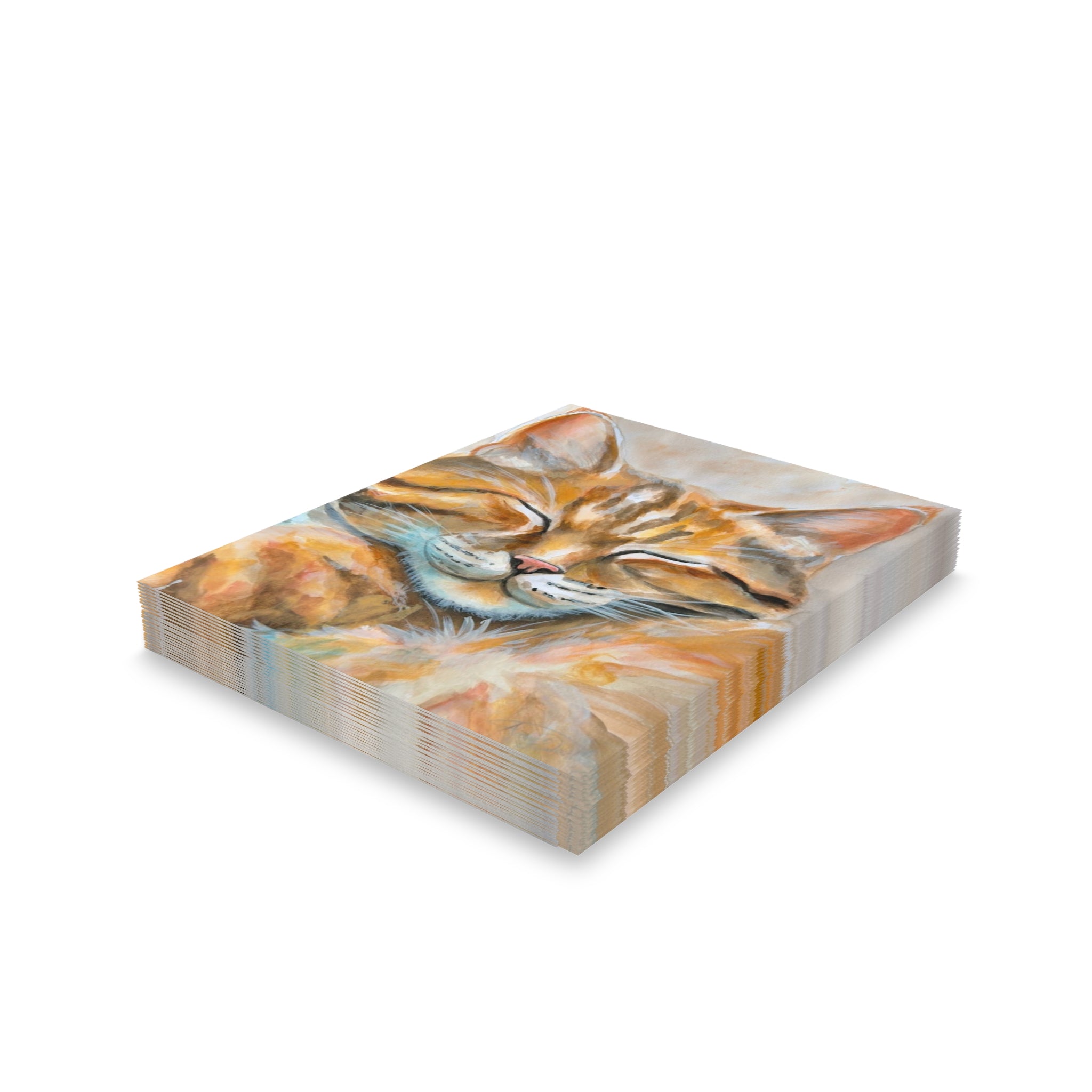 Sleepy Cat | Greeting Cards (8, 16, and 24 pcs)