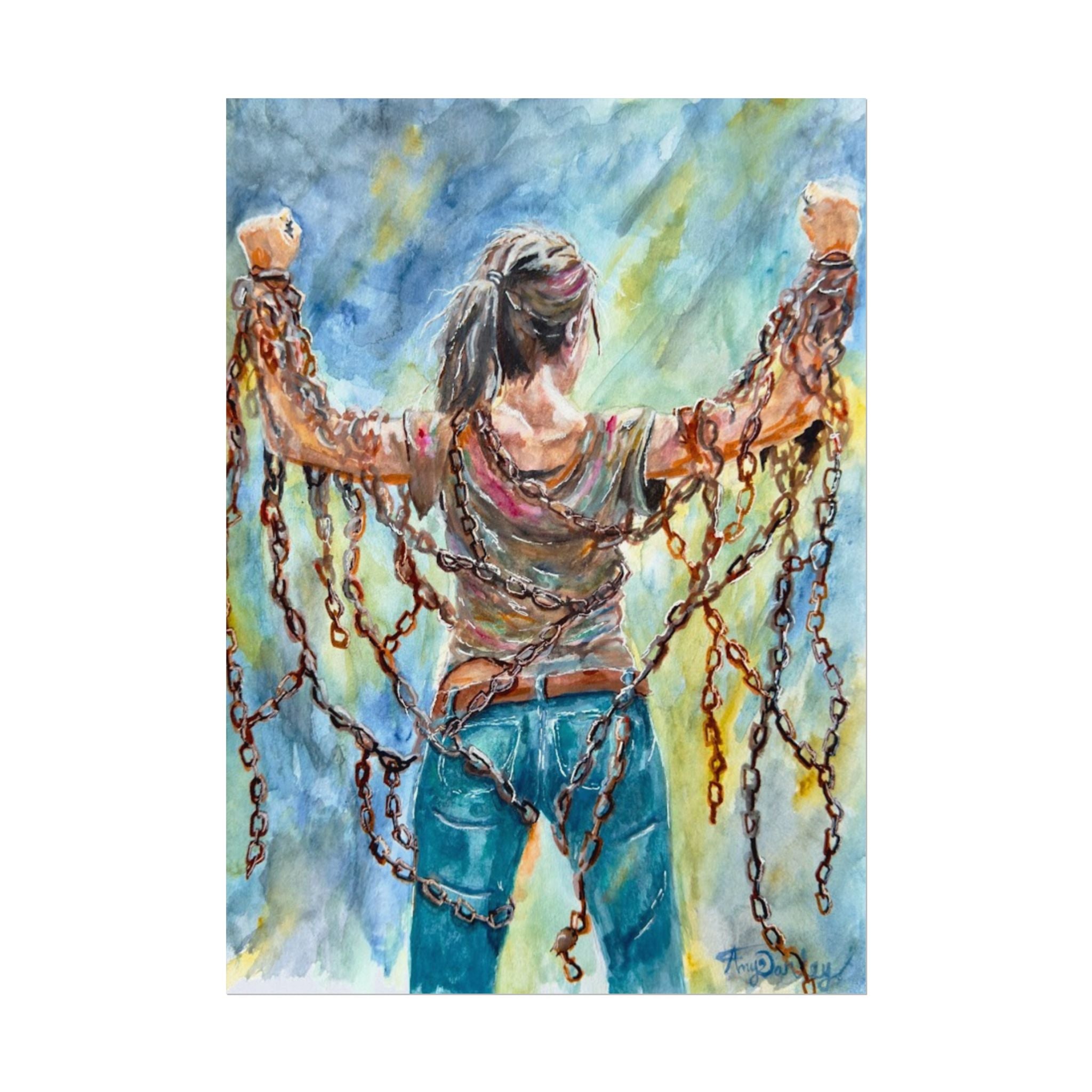 CHAINS | Textured Matte Inspirational Wall Art