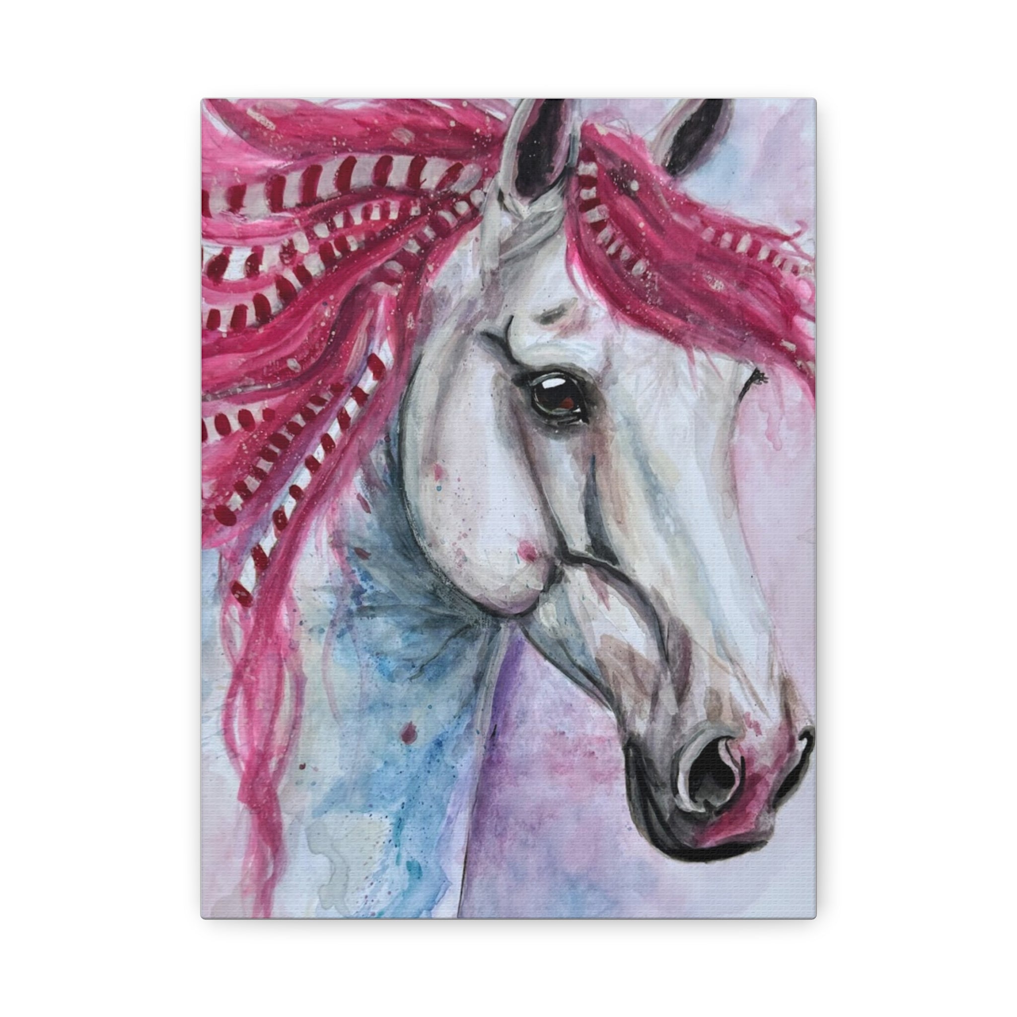 The Candy Cane Horse | Canvas Print