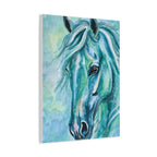 Teal Horse | Canvas Print