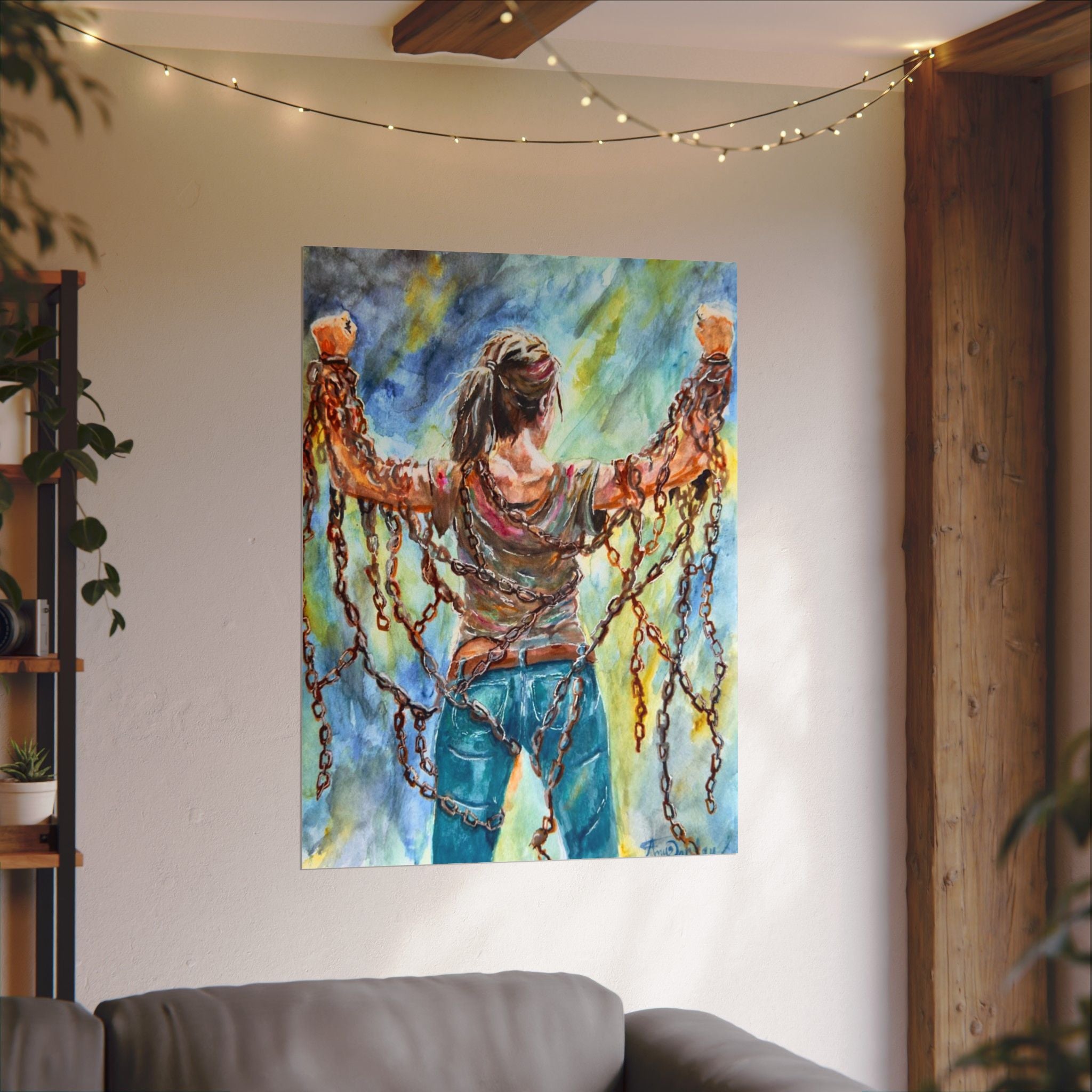 CHAINS | Textured Matte Inspirational Wall Art