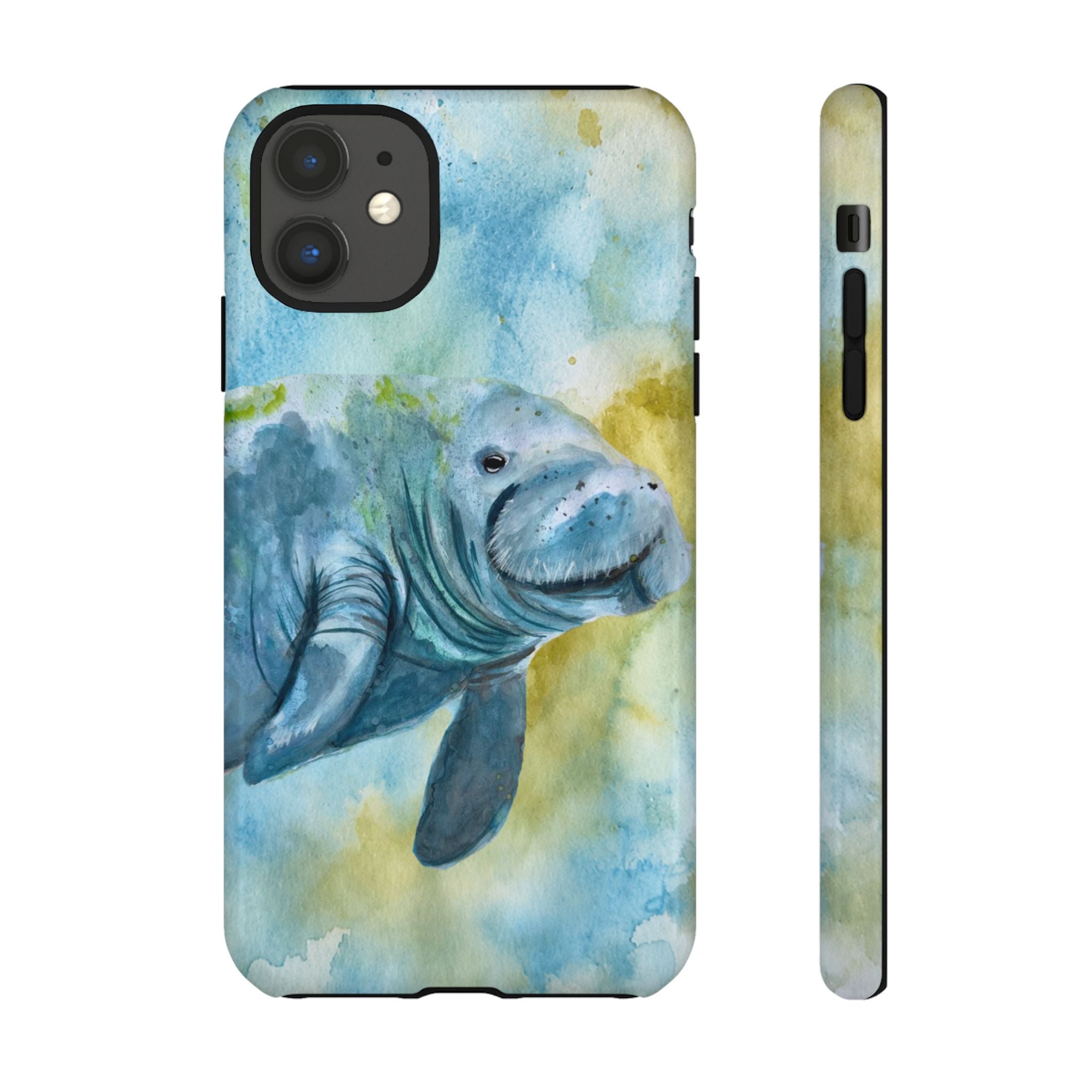 The Manatee | Watercolor Protective Phone Case
